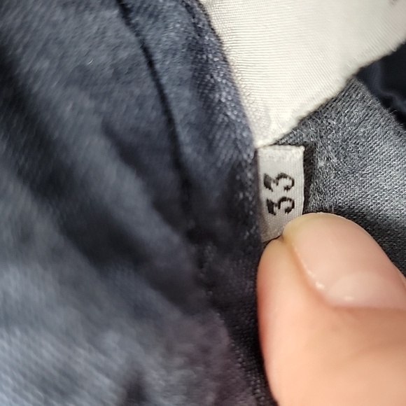 Faconnable navy lightweight cotton cuffed hem pleated trouser/pant - Picture 13 of 14